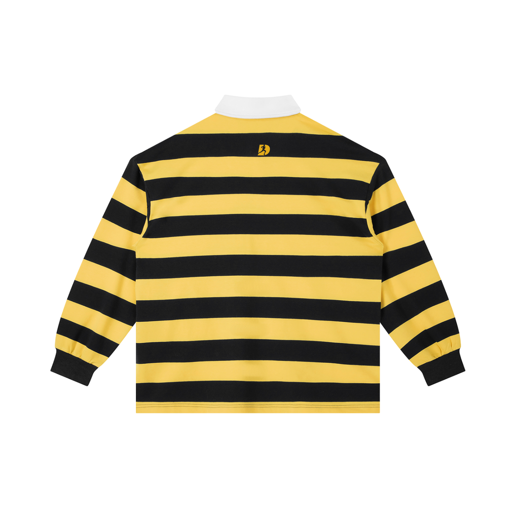 Color Block Stripe Polo Shirt